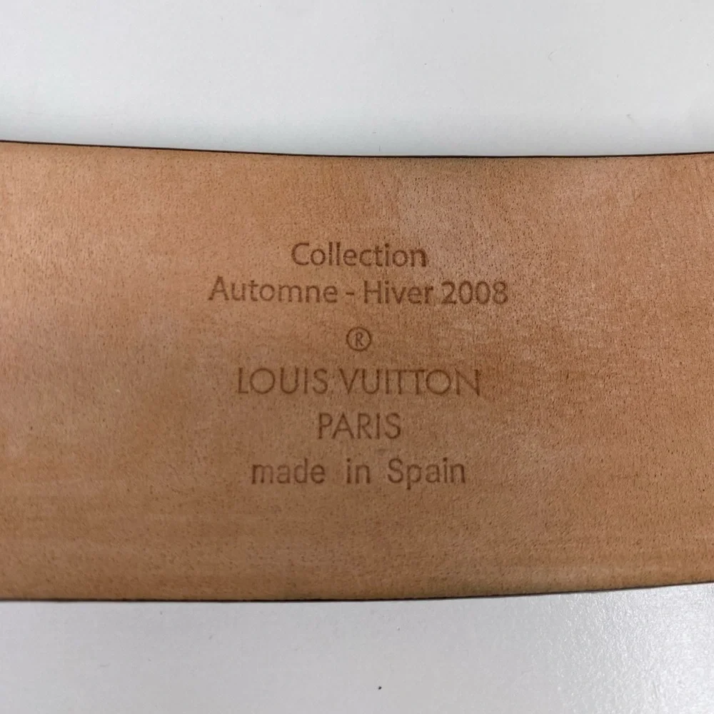 Louis Vuitton Printed Leather Belt Automne Hiver